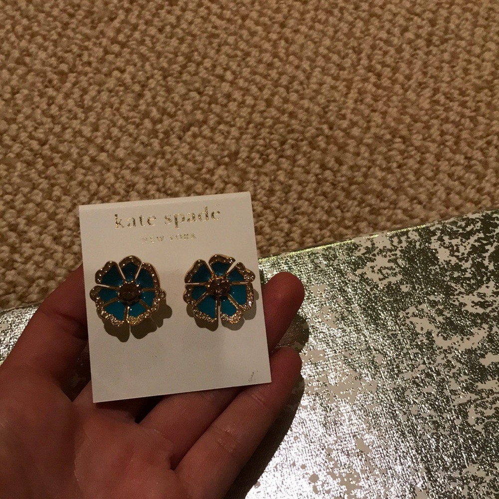 Kate spade flower stud earrings